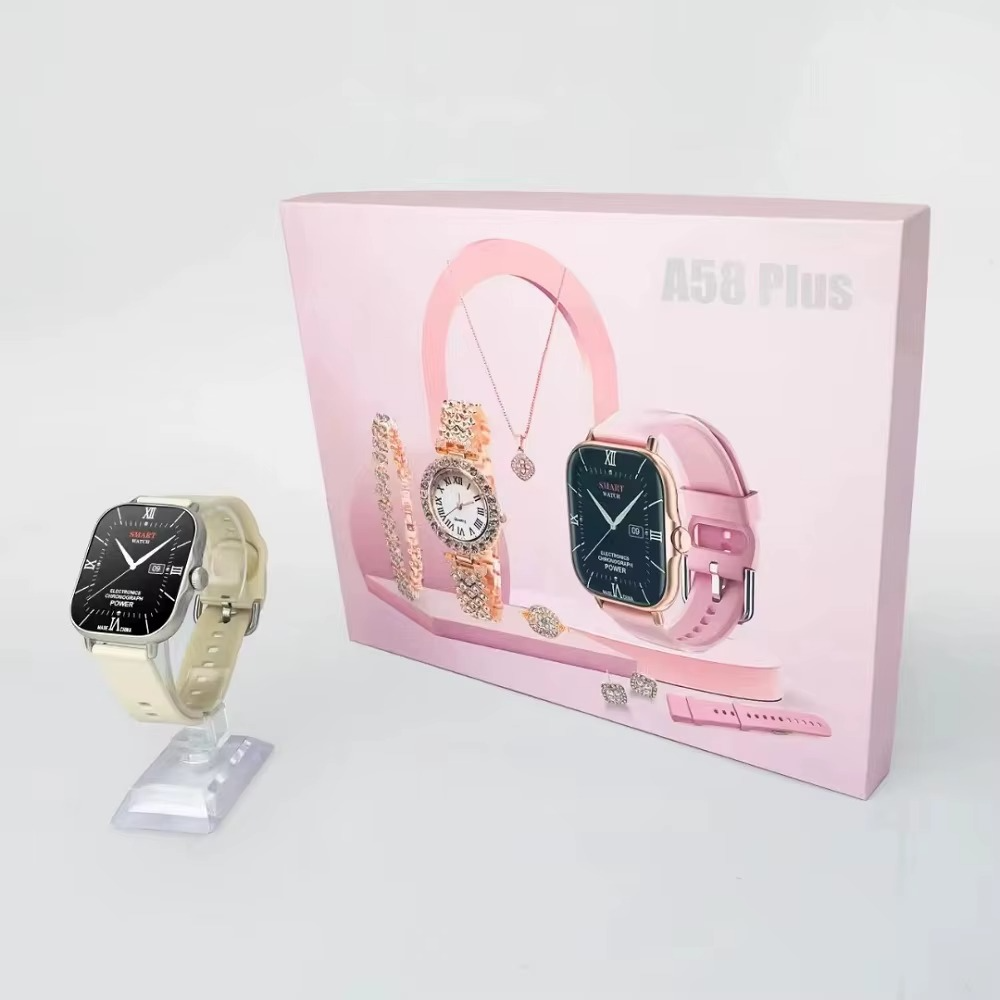 Set Smartwatch A58 Plus Glam Pack